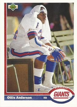 Ottis Anderson New York Giants 1991 Upper Deck NFL #161